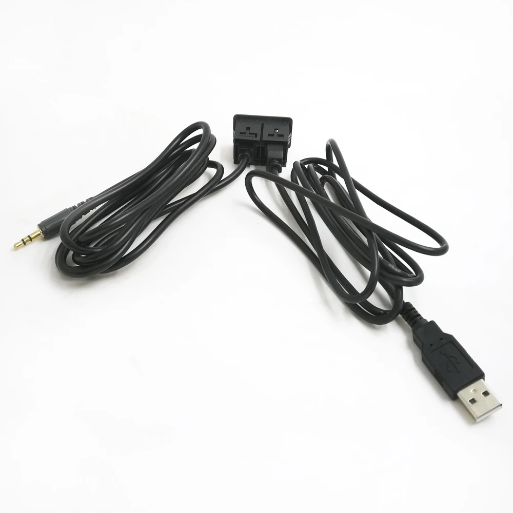 biurlink estilos carro traço montagem nivelada aux porta usb painel auto barco dupla extensão usb cabo adaptador para volkswagen toyota