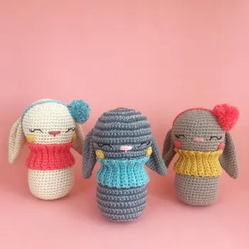 

crochet toys amigurumi rattles doll number WS0105