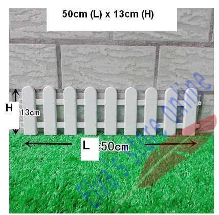 50 см x 13 см пластиковые заборы белые ограждения в европейском стиле вставить грунт для садового двора Декор легко собрать