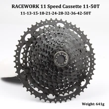  11 Speed Cassette 11-50T Wide Ratio MTB Bicycle Cassette 11 Speed Bicycle Flywheel For Shimano Or Sram Derailleur