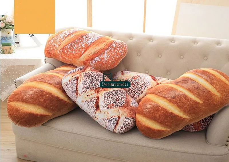 Dorimytrader 80cm Vivid Simulated Cartoon Bread Plush Pillow Cushion 31'' Cute Soft Stuffed  Bread Toy Doll Kids Gift DY60251 (16)