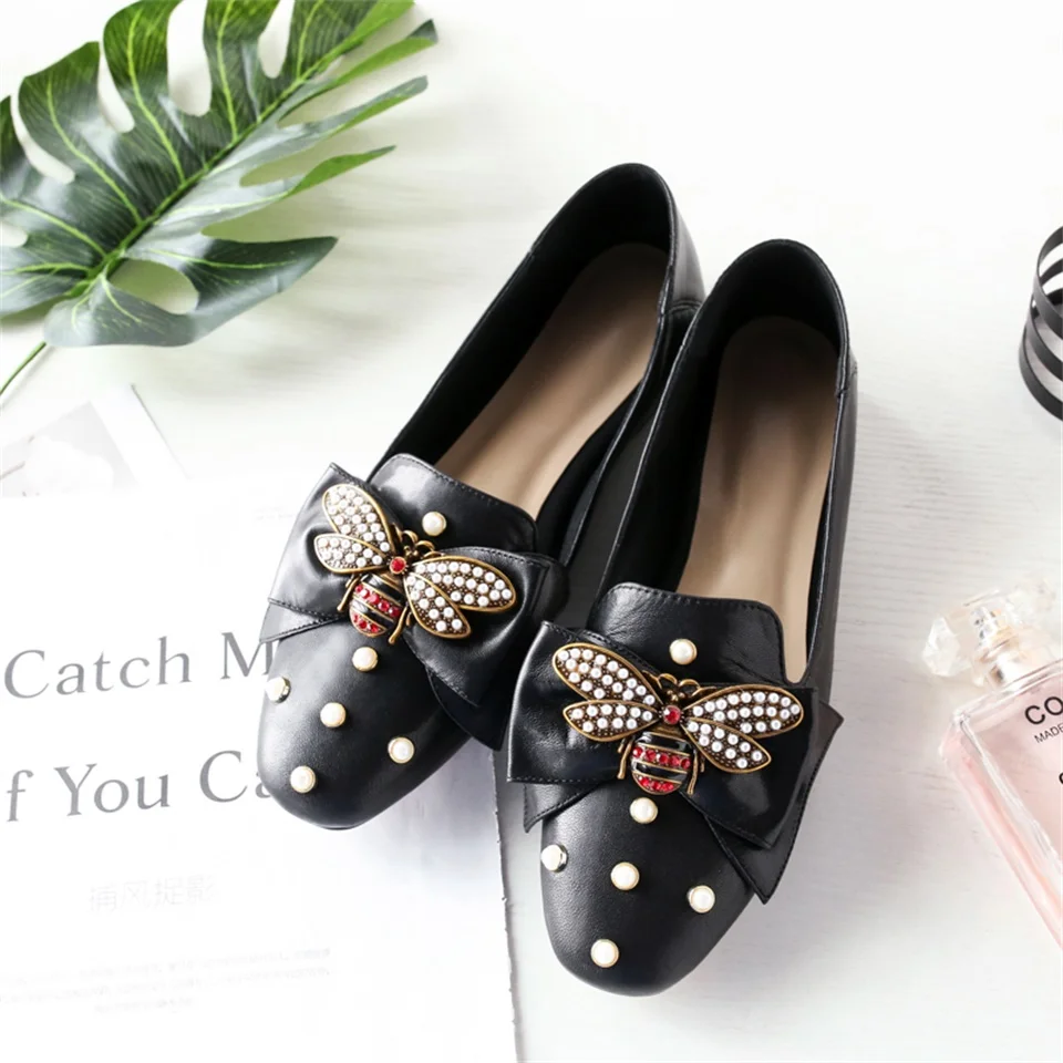 spring and summer fashion women flat shoes high quality fabrics beautiful bow decoration comfortable women's shoes