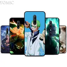One Piece Roronoa Zoro Silicone Case for Oneplus 7 7Pro 5T 6 6T Black Soft Case for Oneplus 7 7 Pro TPU Phone Cover