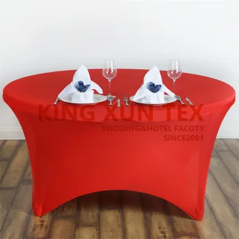 

Round Fitted Spandex Table Cover Stretch Table Cloth Wedding Event Decoration Tablecloth