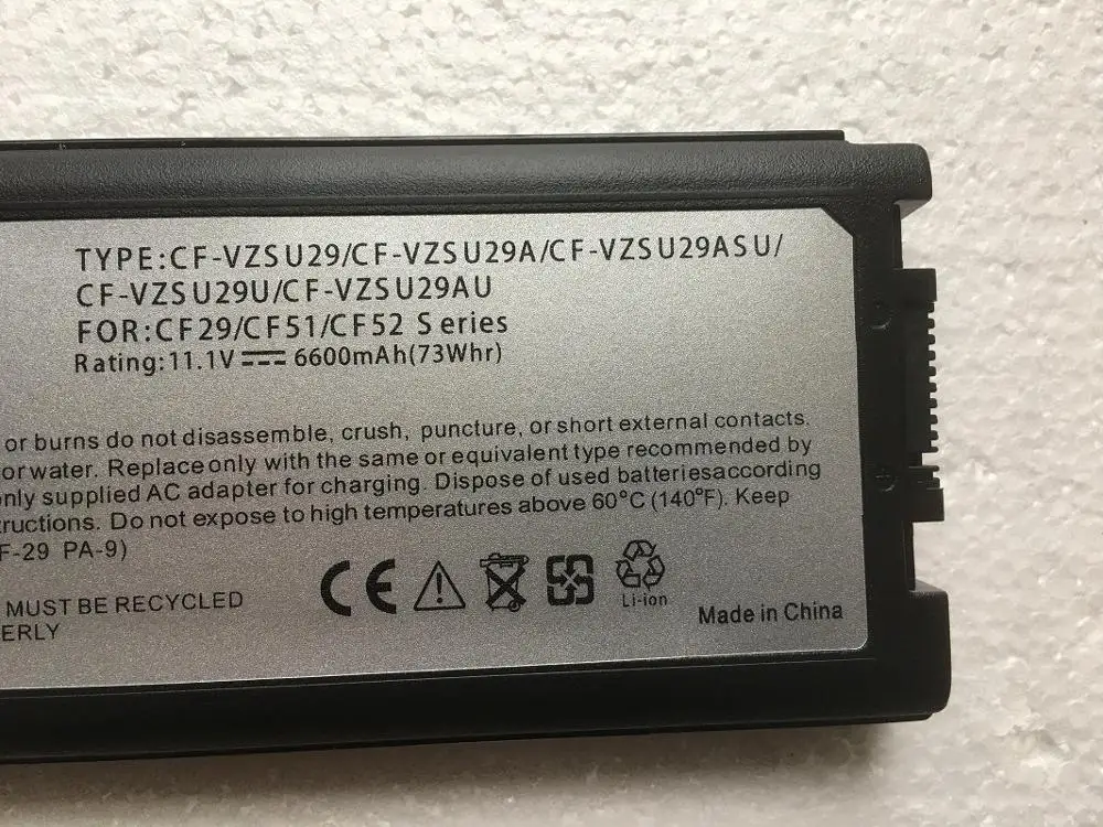 SupStone 6600 mAh CF-VZSU29 ноутбука Батарея для Panasonic CF-29 CF-29A CF-51 CF-52 CF-VZSU29U CF-VZSU29A CF-VZSU29AU CF-VZSU29ASU