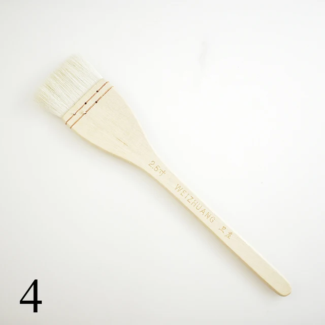 1Piece Watercolor Brushes High Quality Wooden Handle Paint Brush Goat