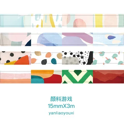 yanliaoyouxi 4 шт./компл. милый лента washi с цветочным принтом клубники фруктов Малярный Скотч Творческий пуля журнал наклейка kawaii школьные принадлежности - Цвет: yanliaoyouxi