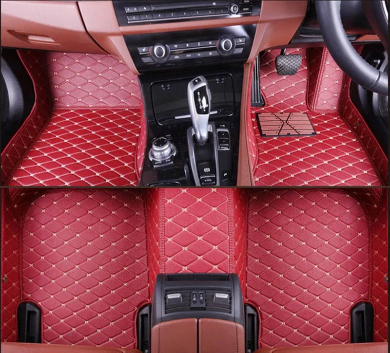 Автомобильный коврик для ног, накладка, чехол, защитная, анти-Грязная подушка для hyundai Tucson TL-, 3TH RHD, автомобильные чехлы - Название цвета: Red color