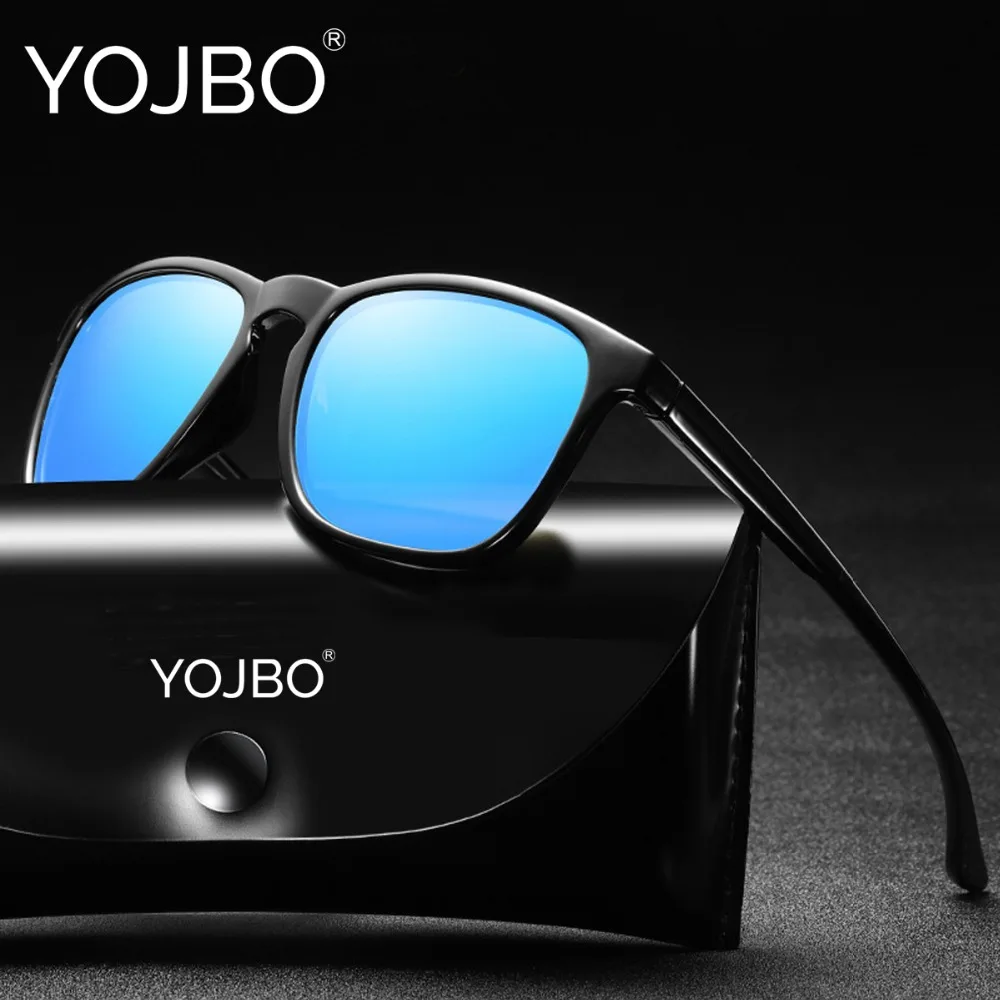 

YOJBO Brand Sunglasses Men Polarized 2019 Fashion Mirror Lady Glasses UV400 Retro Famous Brand Designer Vintage Women Sunglass