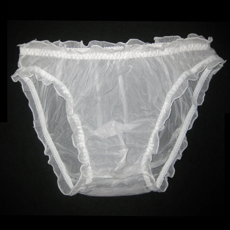 

Sissy Erotic Men's Underwear Briefs Shiny Breathable Ultra-thin U Convex Underpants Transparent Gay Underwear Men