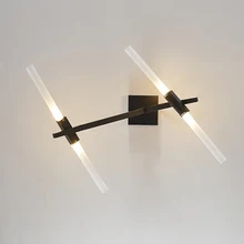 Скандинавский минималистичный креативный настенный светильник с деревом постмодерн прикроватная тумбочка для спальни ТВ фон настенные светильники