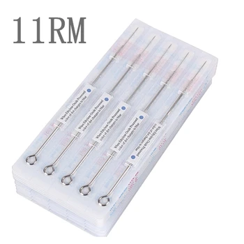 

YILONG Box Of 50PCS 11RM Premade Sterilized Tattoo Needles Supply With Disinfection Tablet