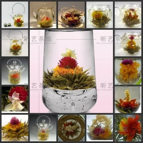 

140g 16 Kinds of Handmade Blooming Flower Tea China Ball blooming flower herbal tea Artistic the tea for health care products