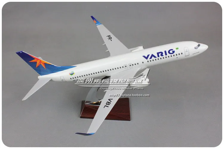 40 см смолы Boeing 737 VARIG модель самолета Бразилия вгр B737 800 PR VBL дыхательные пути