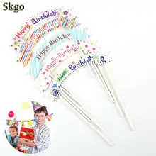 5 шт. креативные флажки «С Днем Рождения» кекс pick вечеринка для мальчика день рождение украшения Дети выбрать кекс украшения день рождения сувениры