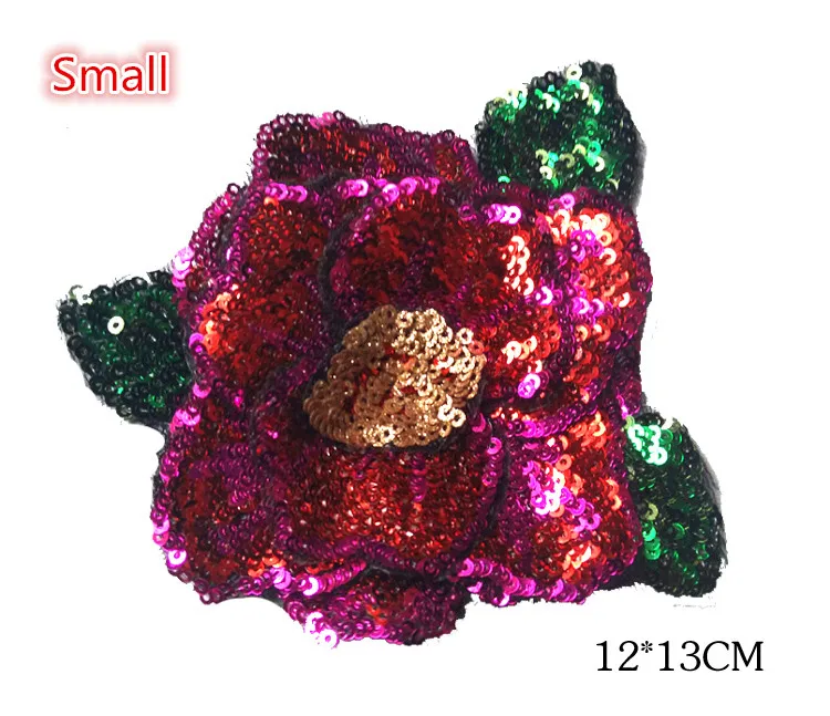 

Sequins Patch DIY Flower Patches For Clothes Sew On Paillette Embroidered Patch Motif Applique