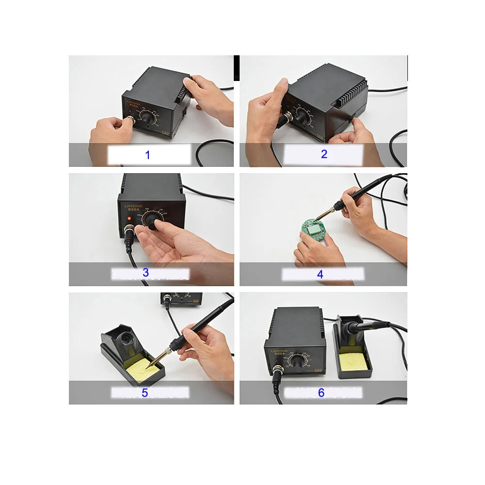 Промышленная паяльная станция с постоянной температурой 200-500 градусов, светодиодный паяльная станция с цифровым дисплеем 936A 936C 938D