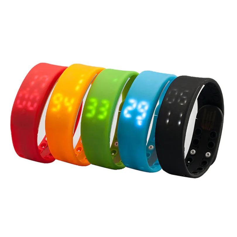 Adsumad наручные W2 SmartBand тонкий умный Браслет USB 3D Шагомер сна Температура калорий монитор время Дисплей Фитнес спортивные