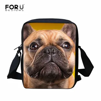 

FORUDESIGNS French Bulldog Prints Women Shoulder Bag Fashion Kids Mini Messenger Bag Casual Ladies Cross-body Bag Free Shipping