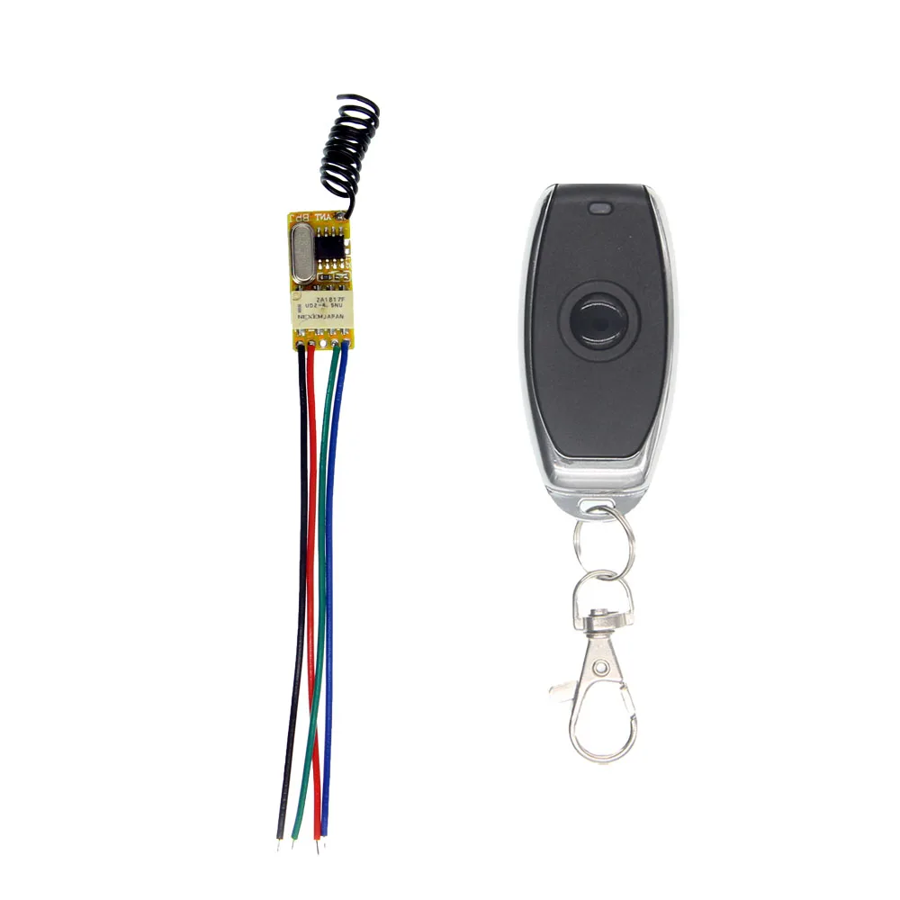 

Door Access Open Button Remote Switch Electronic Lock Mini RF Receiver Transmitter 3.7V 5V 6V 7.4V 9V 12V Small Wireless Switch
