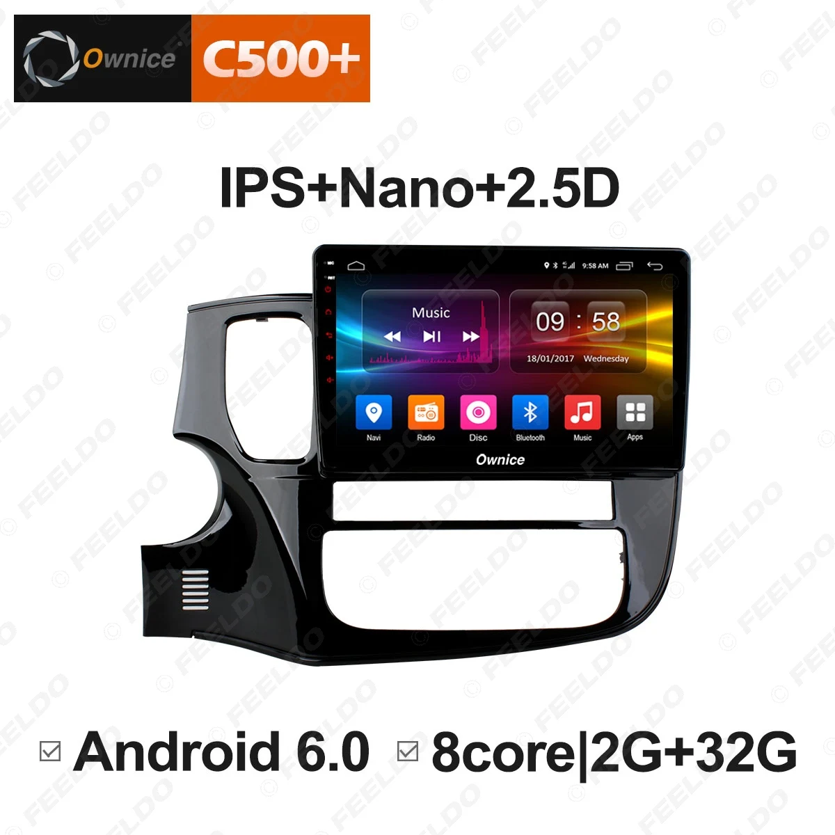 Best FEELDO 10.1" 2.5D Nano IPS Screen Android 6.0 Octa Core/DDR3 2G/32G/4G LTE Car Media Player For Mitsubishi Outlander 2013-2018 2 Best FEELDO 10.1" 2.5D Nano IPS Screen Android 6.0 Octa Core/DDR3 2G/32G/4G LTE Car Media Player For Mitsubishi Outlander 2013-2018 2