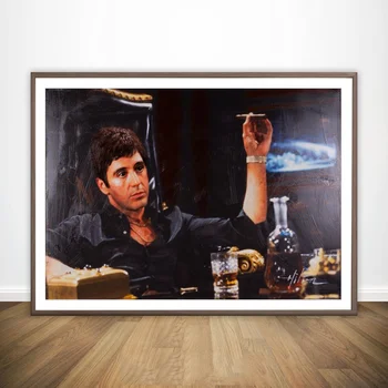 

AL PACINO SCARFACE Movie Poster Wall Art Wall Decor Silk Prints Art Poster Paintings For Living Room