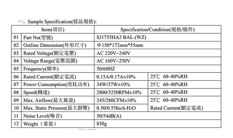NOVO PARA san jun suntronix SJ1755HA2 HA1
