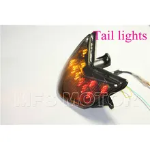 motorcycle parts LED Tail Brake Light For Kawasaki Ninja ZX10R ZX10 ZX1000 2004 2005 SMOKE