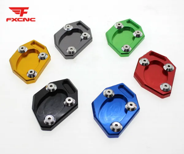 FX ЧПУ мотоцикл Kickstand Footside боковой стенд расширение увеличитель пластина Накладка для Kawasaki Ninja 250 2013- ниндзя 300R 13-15