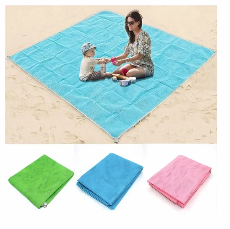 

Outdoor Beach Mat Camping Anti-slip Sand Mats Family Travel Pad Picnic Rug