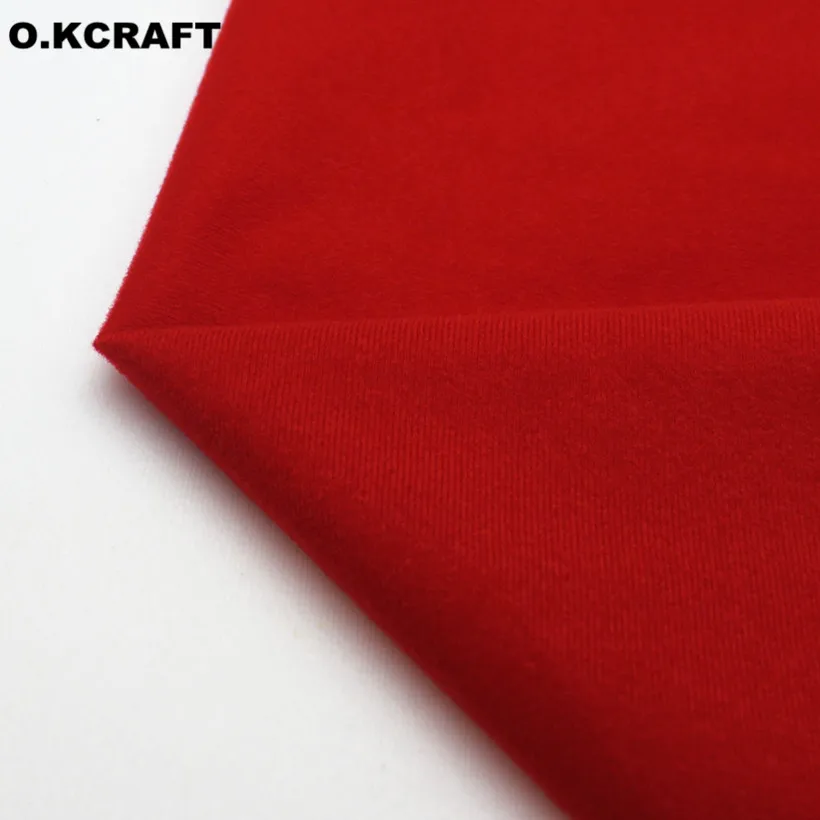 Свежая красная флисовая ткань 50x150 плюшевая петля для кукол подушки детские