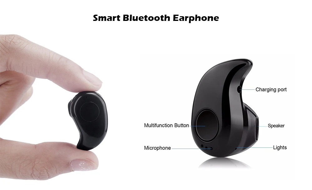 S530 Mini Wireless Bluetooth Earbuds Invisible Earphone with Microphone