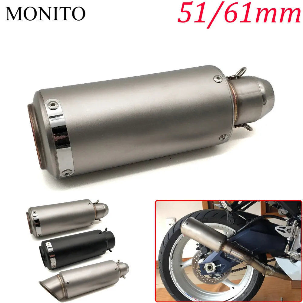 

2019 Motorcycle SC exhaust escape Modified Exhaust Muffler DB Killer For Suzuki Bandit 650 DL1000 GSF1200 GSF1250 GSF650 DL650