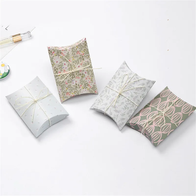 

5/10/20pcs Creative Pillow Shape Candy Box Cookies Packaging Box Personalized Gift Packaging Color Box Can Be Customized