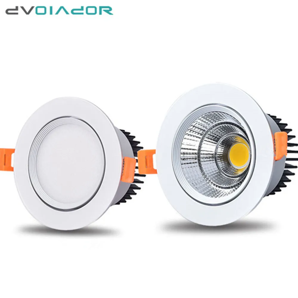 

Dimmable Led downlight light Angle Adjustable COB Ceiling Spot Light 5w 9w 12w ceiling recessed Lights Warm White Cold White