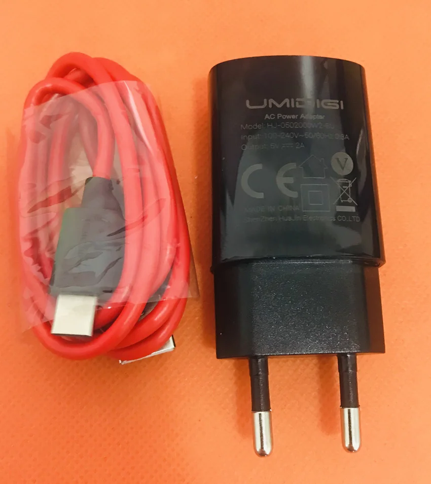 

Original Travel Charger EU Plug Adapter+ Type C Cable for Umidigi A1 Pro MT6739 Free shipping