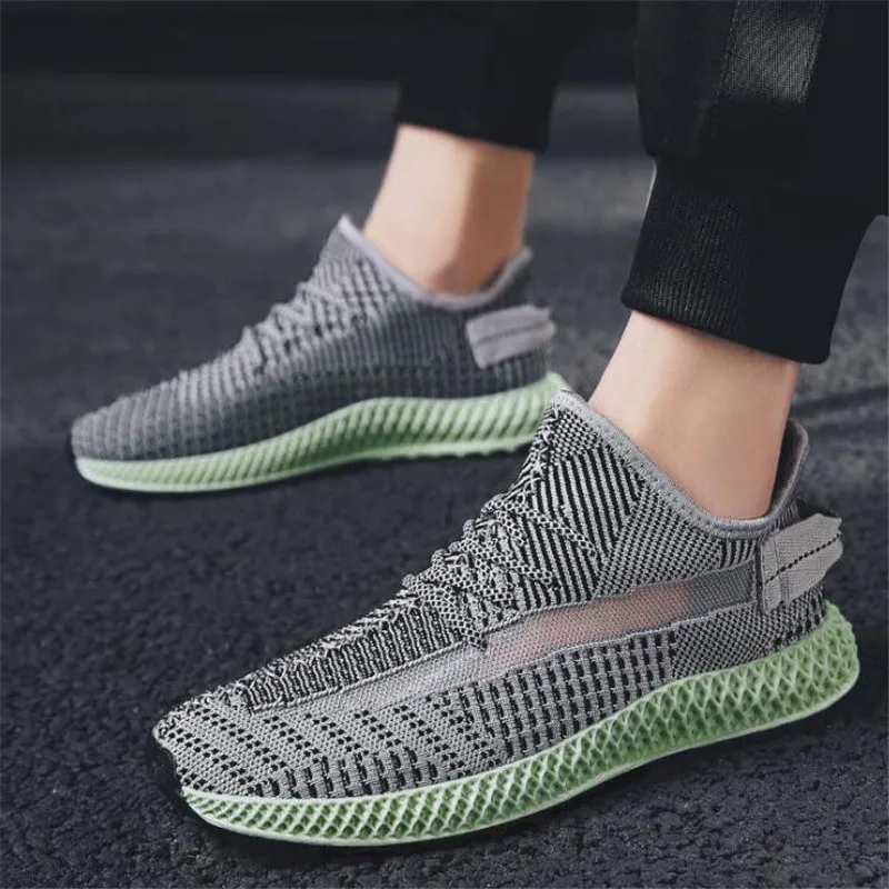 

spring and autumn new casual men's shoes sneakers fashion flying woven mesh shoes Zapatillas de deporte Sapatilhas shoes