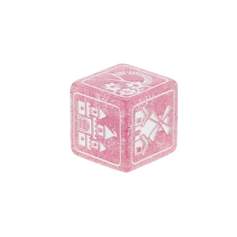 7Pcs Dice Party story cubes For dungeons and dragons Story Time Dice Polyhedral Multi Sided Acrylic Dice set #2P08 (10)