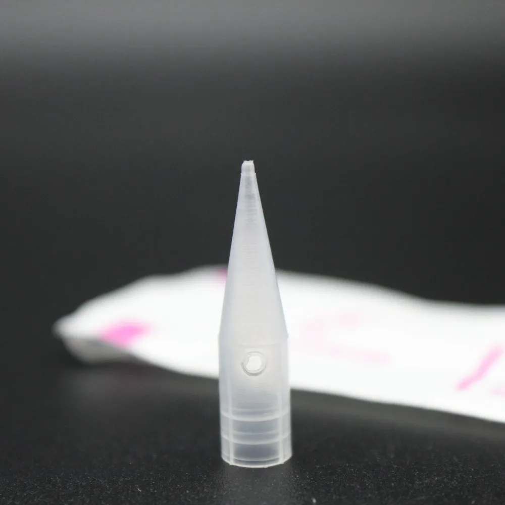 

100Pcs Disposable 1RL Needle Tips Permanent Makeup Eyebrow Lip Tattoo Needle Caps For Sunshine Giant Sun Tattoo Machine Gun