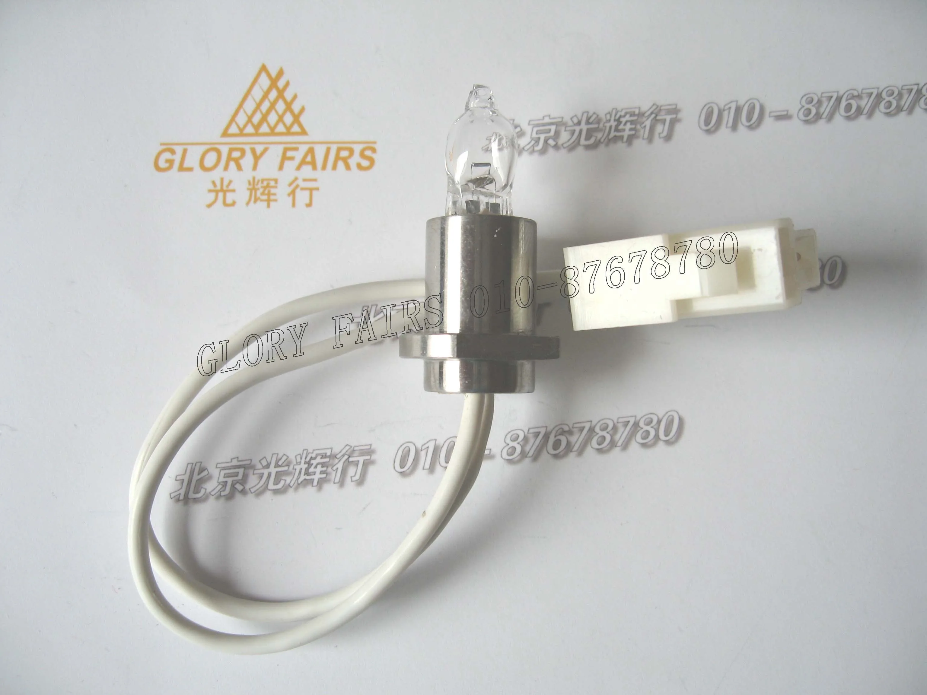 

BioChem SA 6V10W bulb,Shining Sun semi-auto biochemistry analyzer A6 A7,6V 10W halogen lamp with wire leads and connector