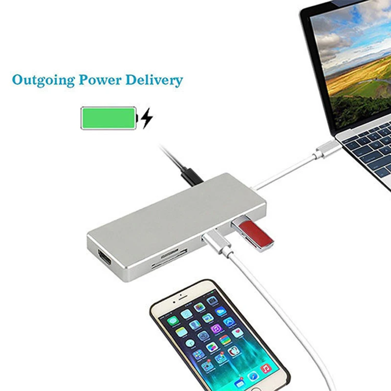 Высококачественный адаптер для зарядки с разъемом USB 3 0 на HDMI OTG устройство чтения