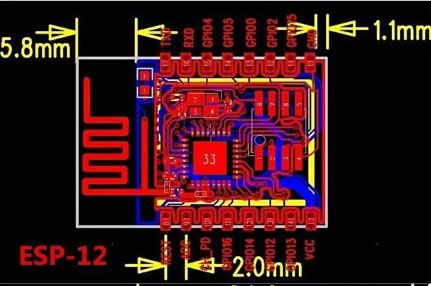 Новая версия ESP-12E(замена ESP-12) ESP8266 удаленный Серийный порт wifi беспроводной модуль ESP-12E ESP12E ESP-12F для arduino