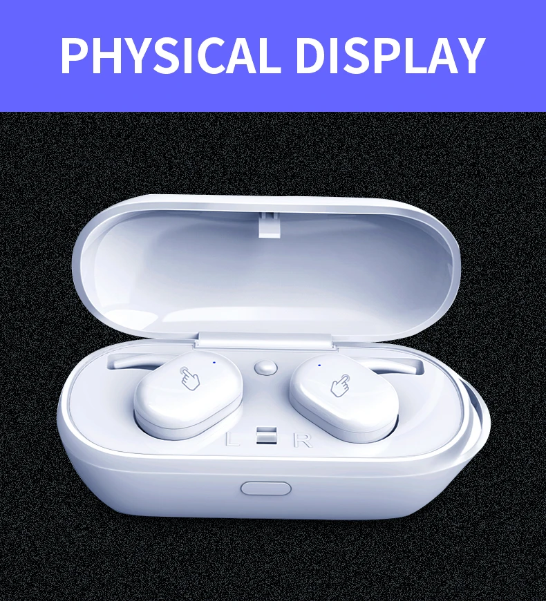 T2C TWS Wireless Mini Bluetooth Earphone For Xiaomi Huawei Mobile Stereo Earbud Sport Ear Phone With Mic Portable Charging Box