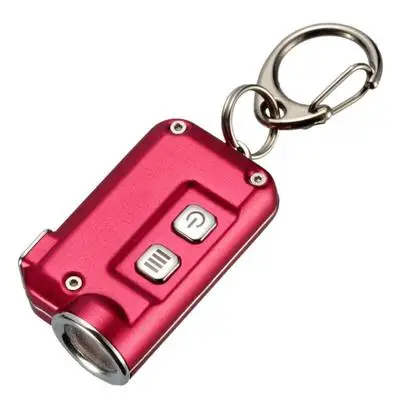  Nueva Nitecore TINI 380 lumens Micro-usb de carga Mini Metálico Llavero linterna de Luz