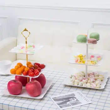 

2/3 Layers Crown Cake Plate Stand Desserts Fruits Rack Fitting Wedding Casamento Mariage Party Wedding Decoration