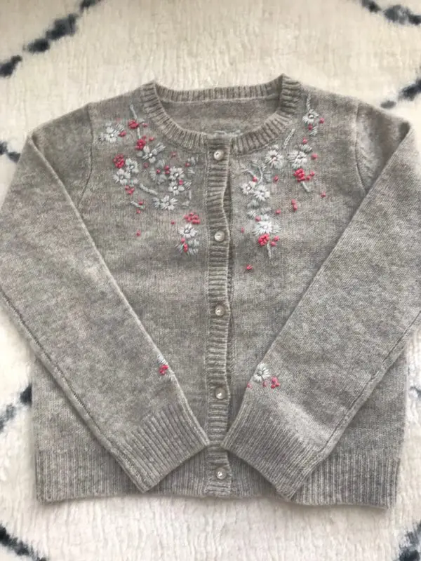 

Baby wool cardigans embroidered floral pattern wool knitting baby girls cardigan baby girls sweaters