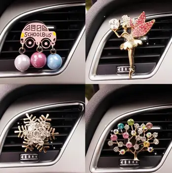 

JOORMOM cute cartoon ballet girl car perfume clip air conditioning outlet in addition to odor aromatherapy for women