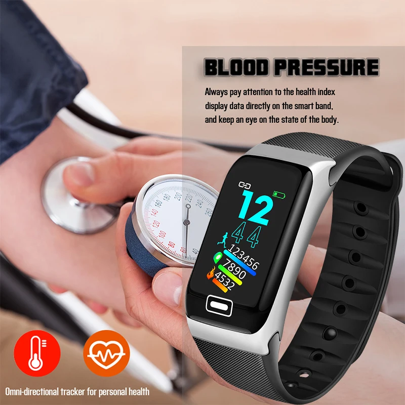 Outdoor Swim Smart Watch Blood Pressure Heart Rate Monitor Health Smartwatch App Run For Apple Xiaomi Huawei PK Fenix 5/Fit 3