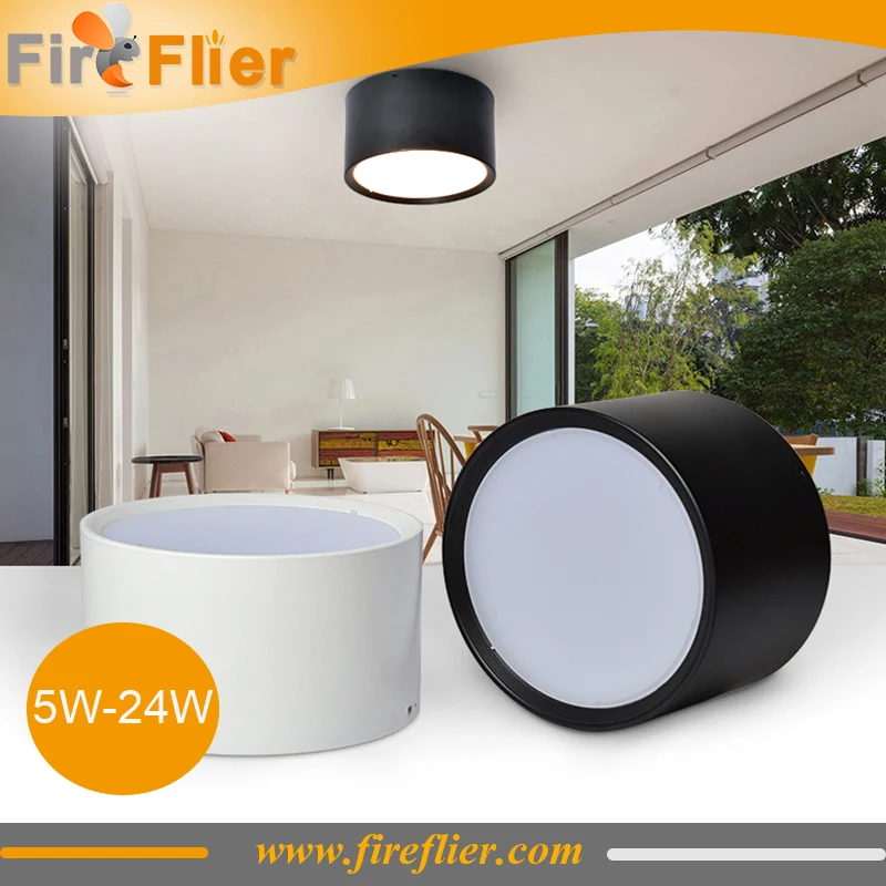 

10pcs/pc mounted spot light led 5w 10w 12w 15w 18w 24w round led downlight 4inch 6inch 8inch study office dining room lamps