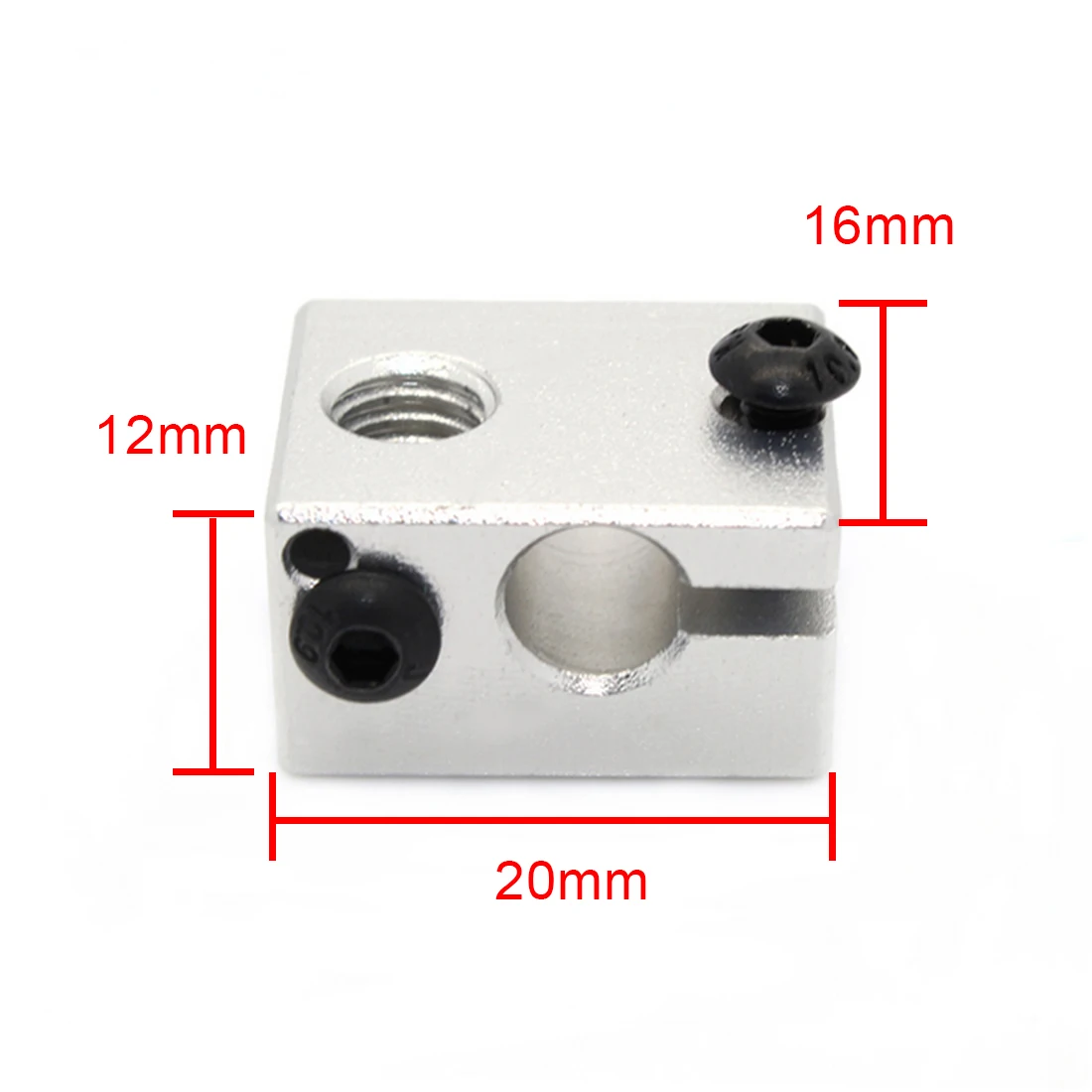 

Etmakit E3DV6 Aluminum Heater Block All-Metal E3D V6 Extruder For HotEnd 20*16*12mm For 3D Printer Parts